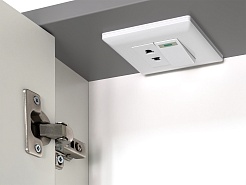 Brevita Зеркальный шкаф Balaton 100 серый/белый – фотография-2